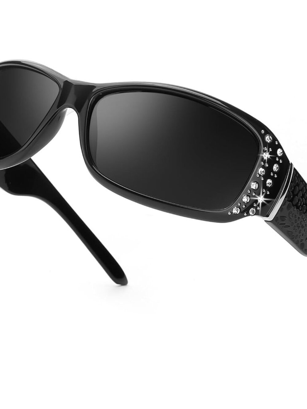 Fashion Rhinestone Accented Polarized Sunglasses for Women - UV Protection